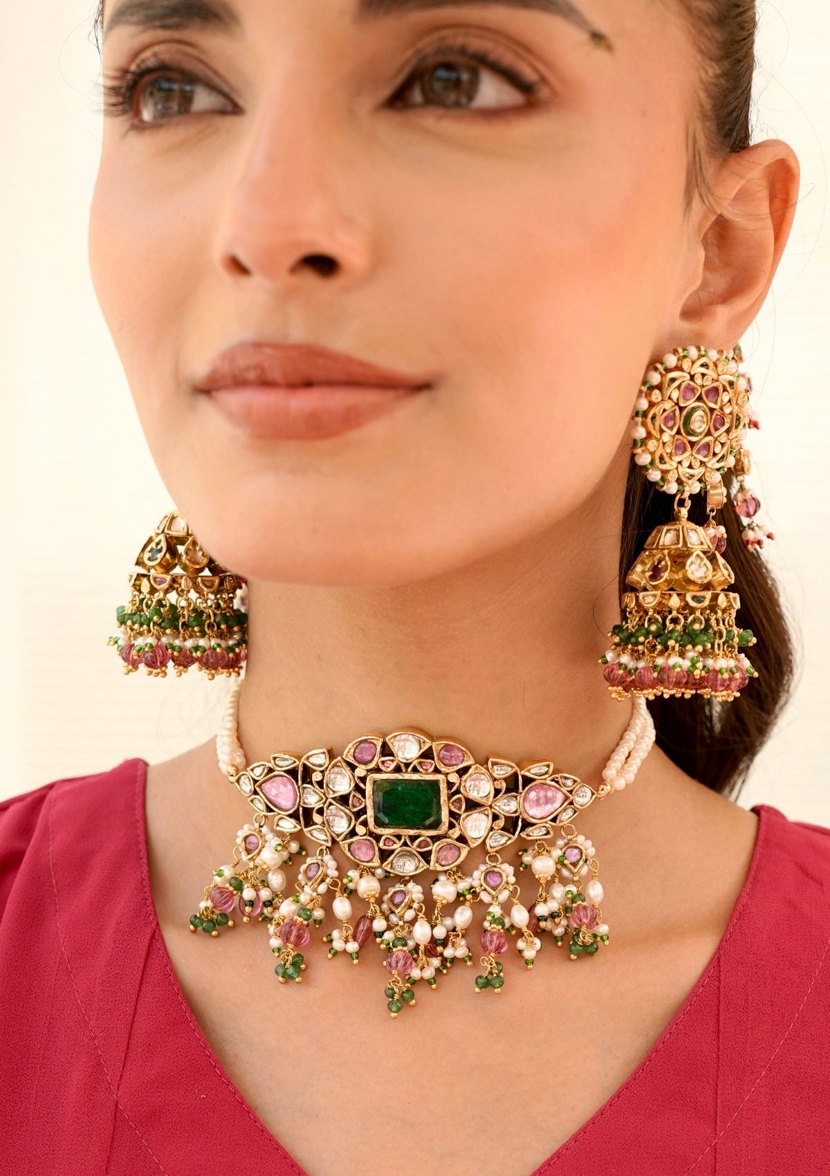 Meher Silver Choker Necklace