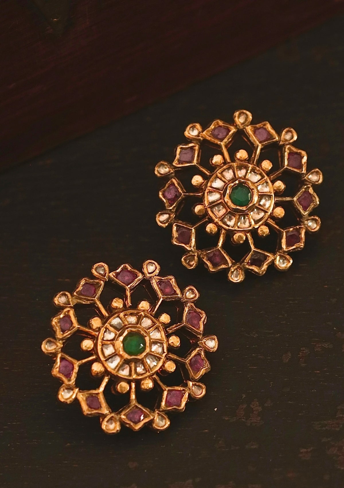 Dilruba Silver Stud Earrings