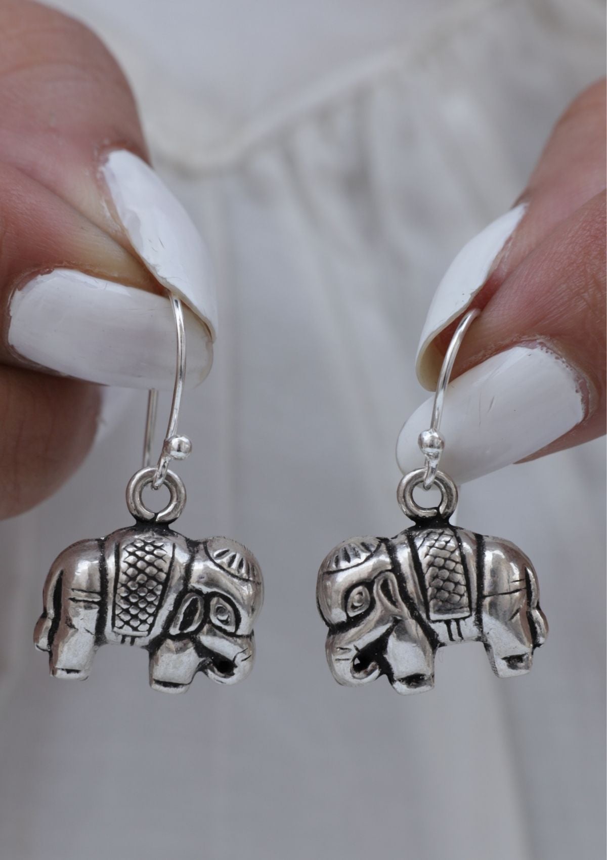 Gajanana Silver Earrings
