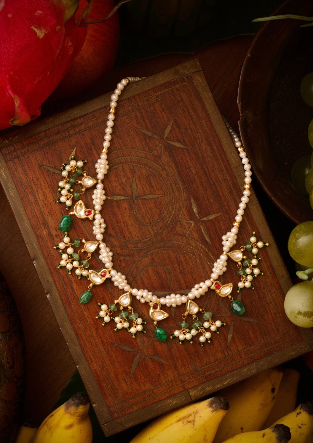 Chanchal Myna Silver Necklace