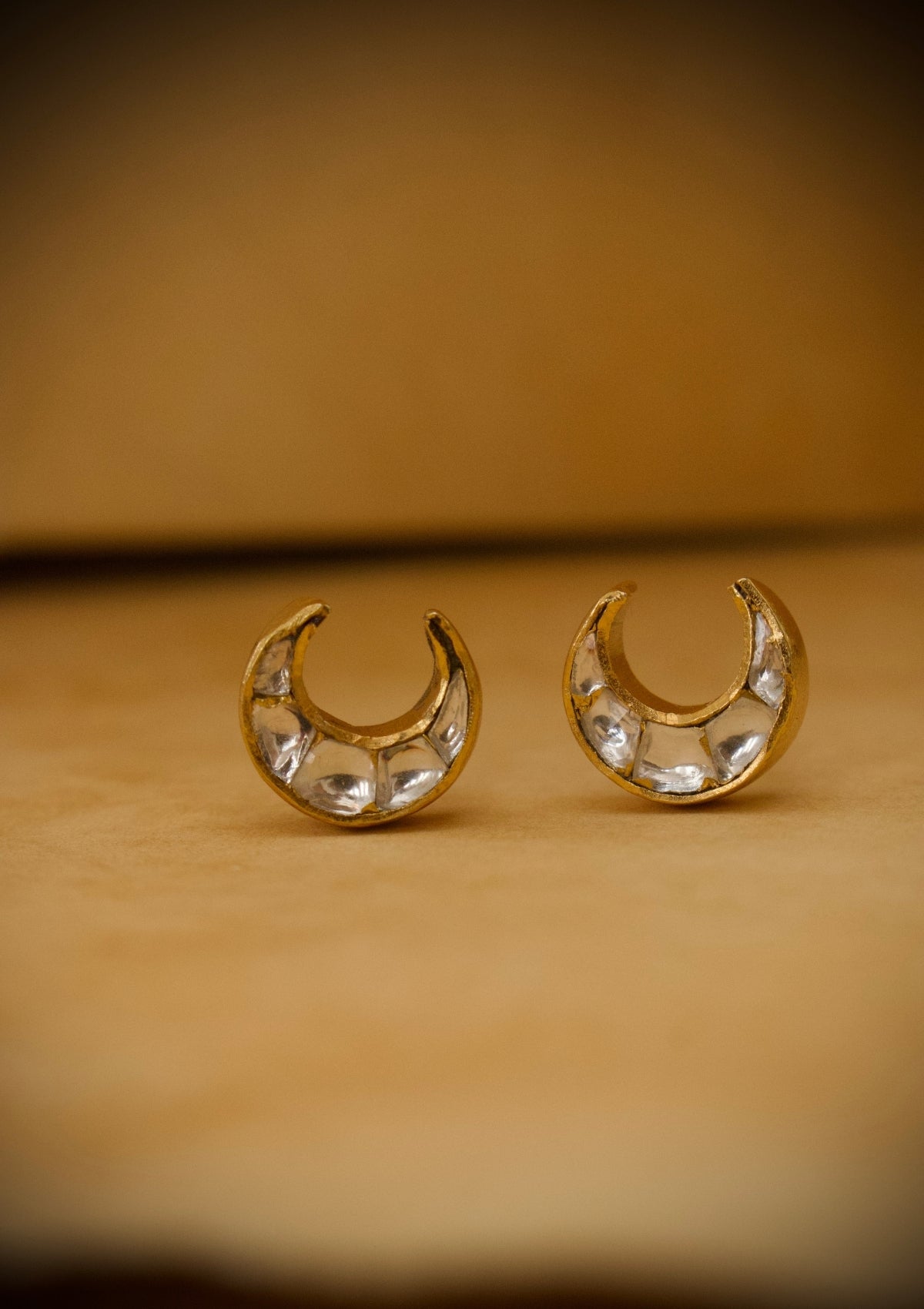 Crescent Moon Silver Earrings