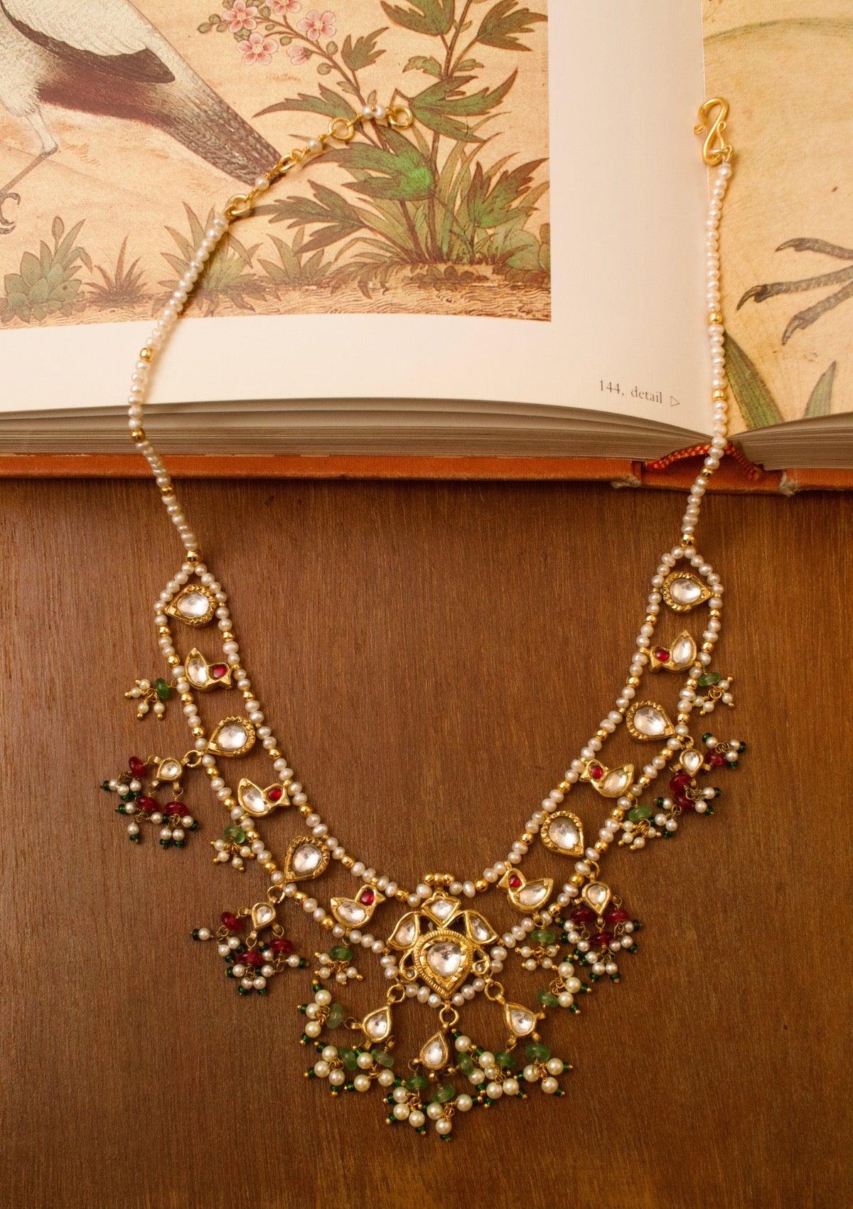 Kiran Myna Silver Necklace