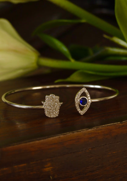 Harmony Silver Bangle