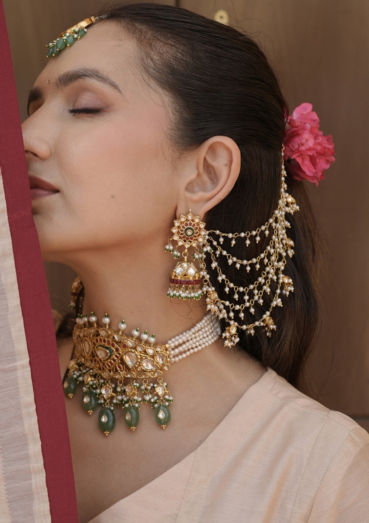 Seher Silver Ear Chain