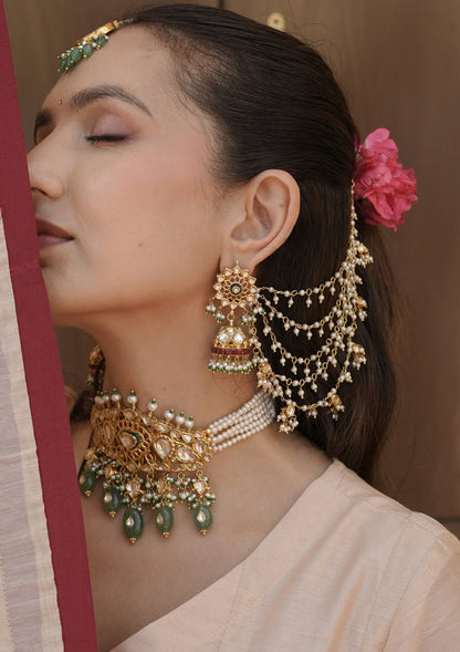 Seher Silver Ear Chain