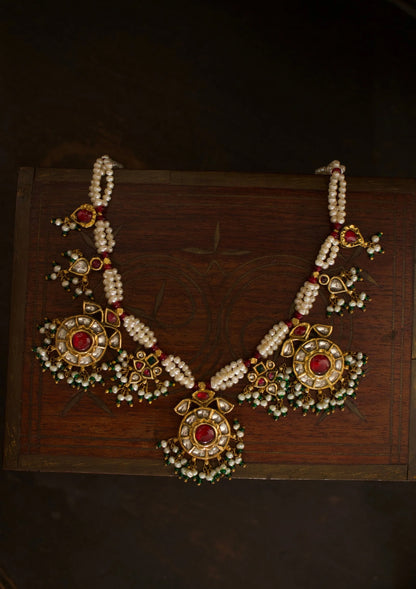 Neer-E-Baag Silver Necklace