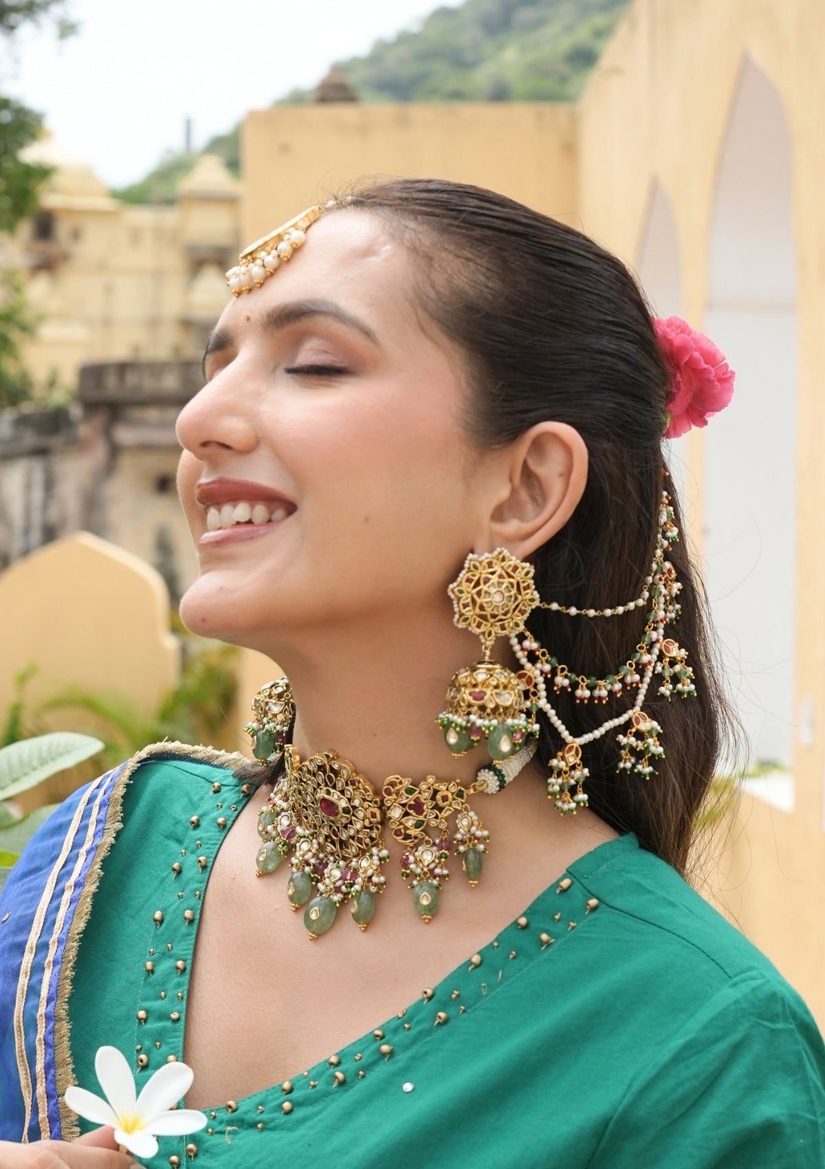 Gulnaar Silver Choker Necklace