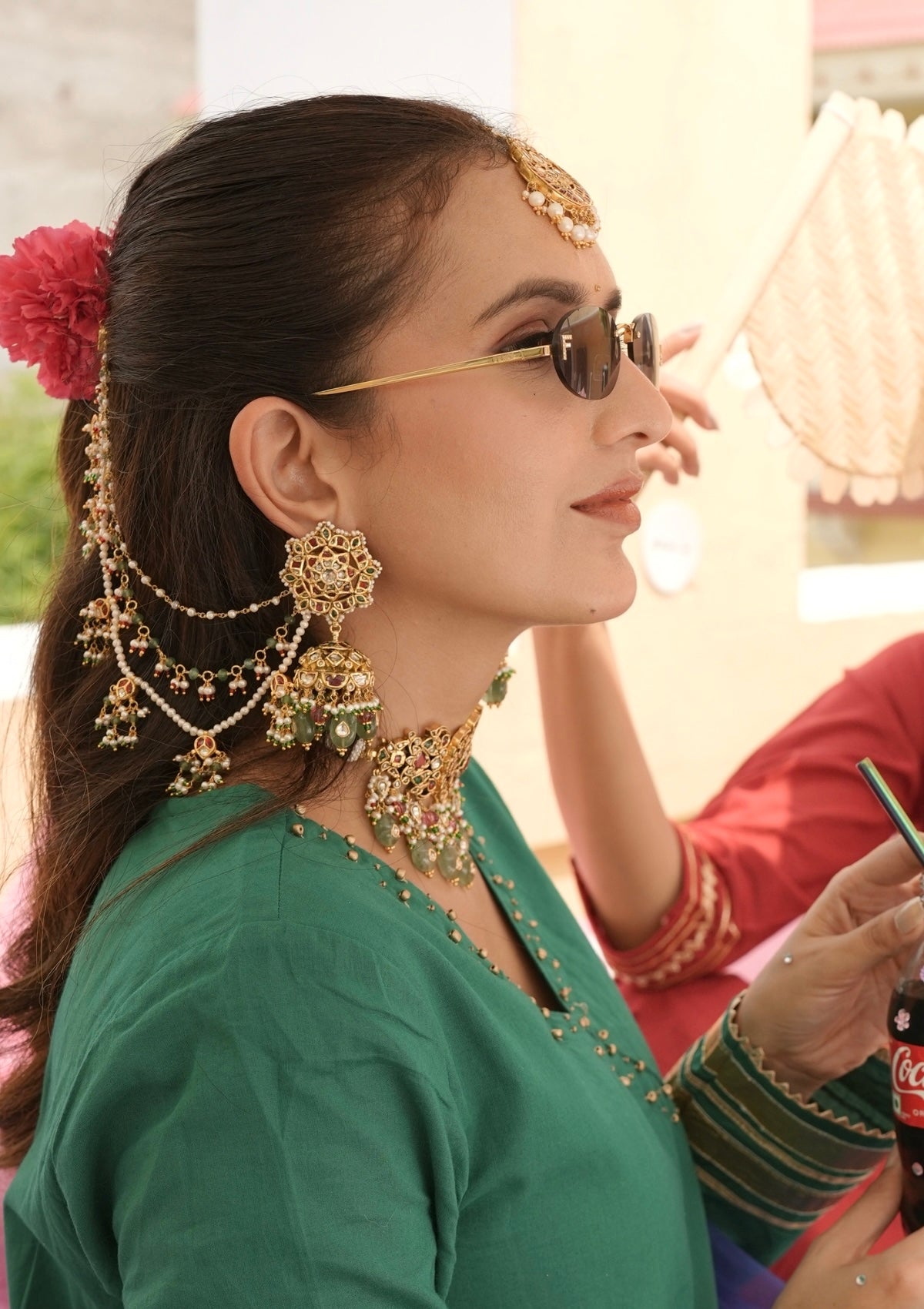 Leher Silver Ear Chain