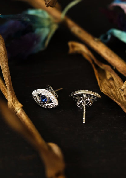 Jace Evil Eye Stud Earrings