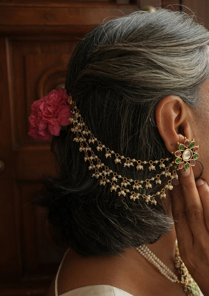 Noor Silver Ear Chain