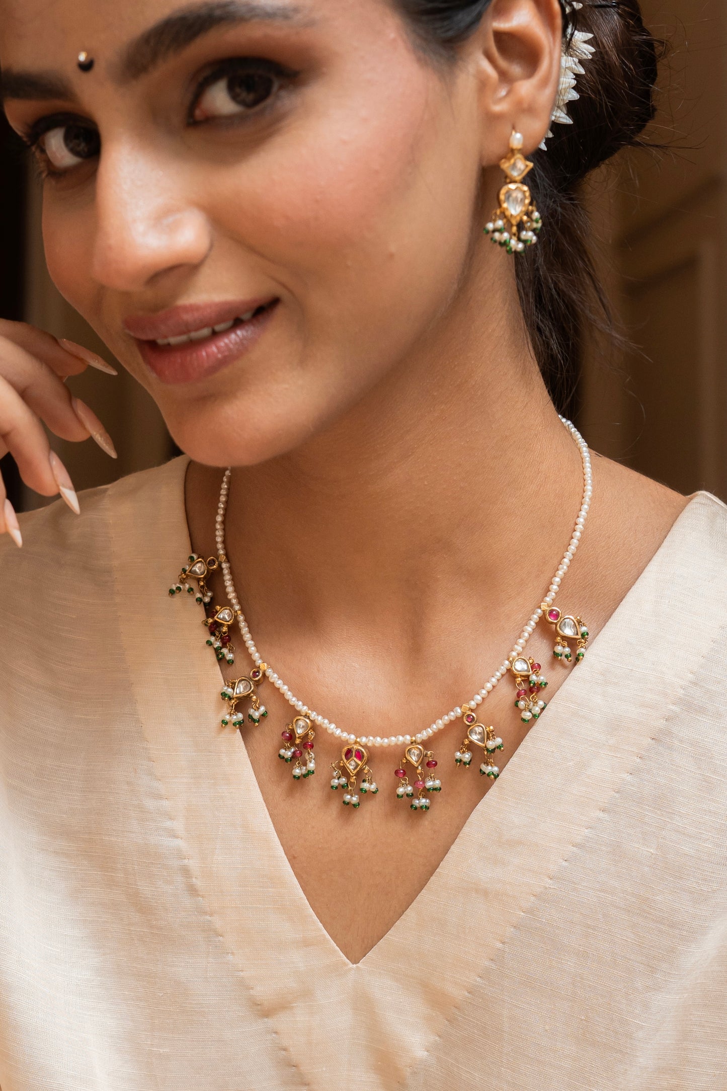 Raha Silver Necklace