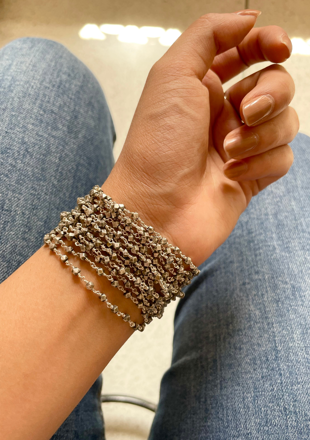 Chamak Sterling Silver Bracelet