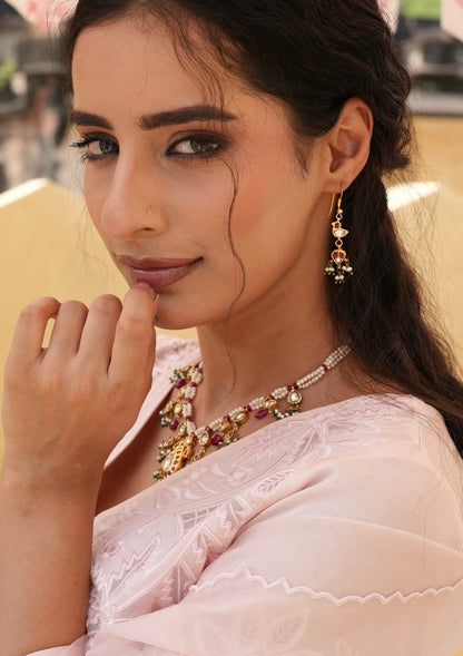 Mayuri Myna Silver Earrings