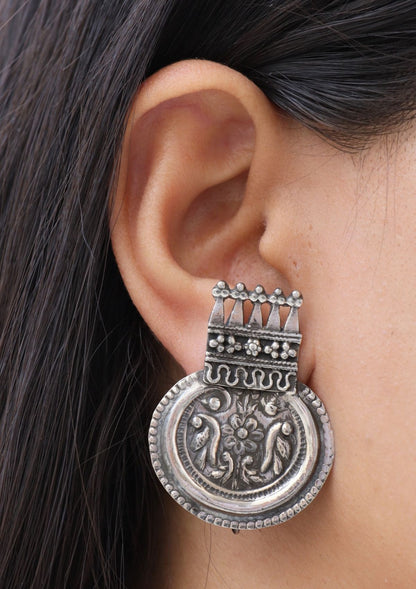 Aabha Silver Earrings