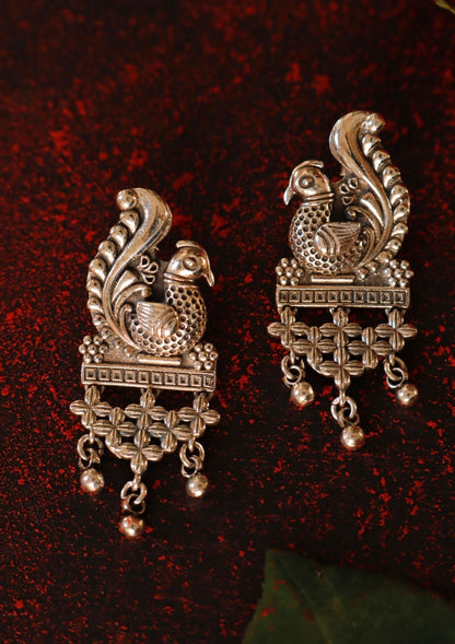 Rajmor Silver Earrings