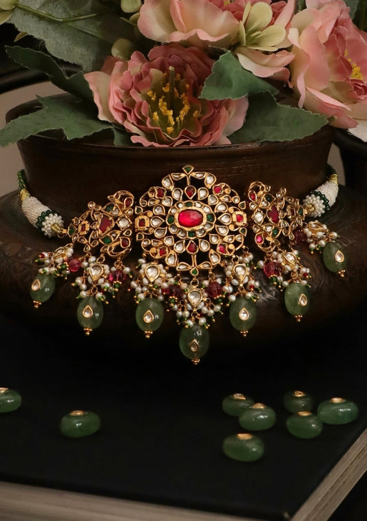 Gulnaar Silver Choker Necklace