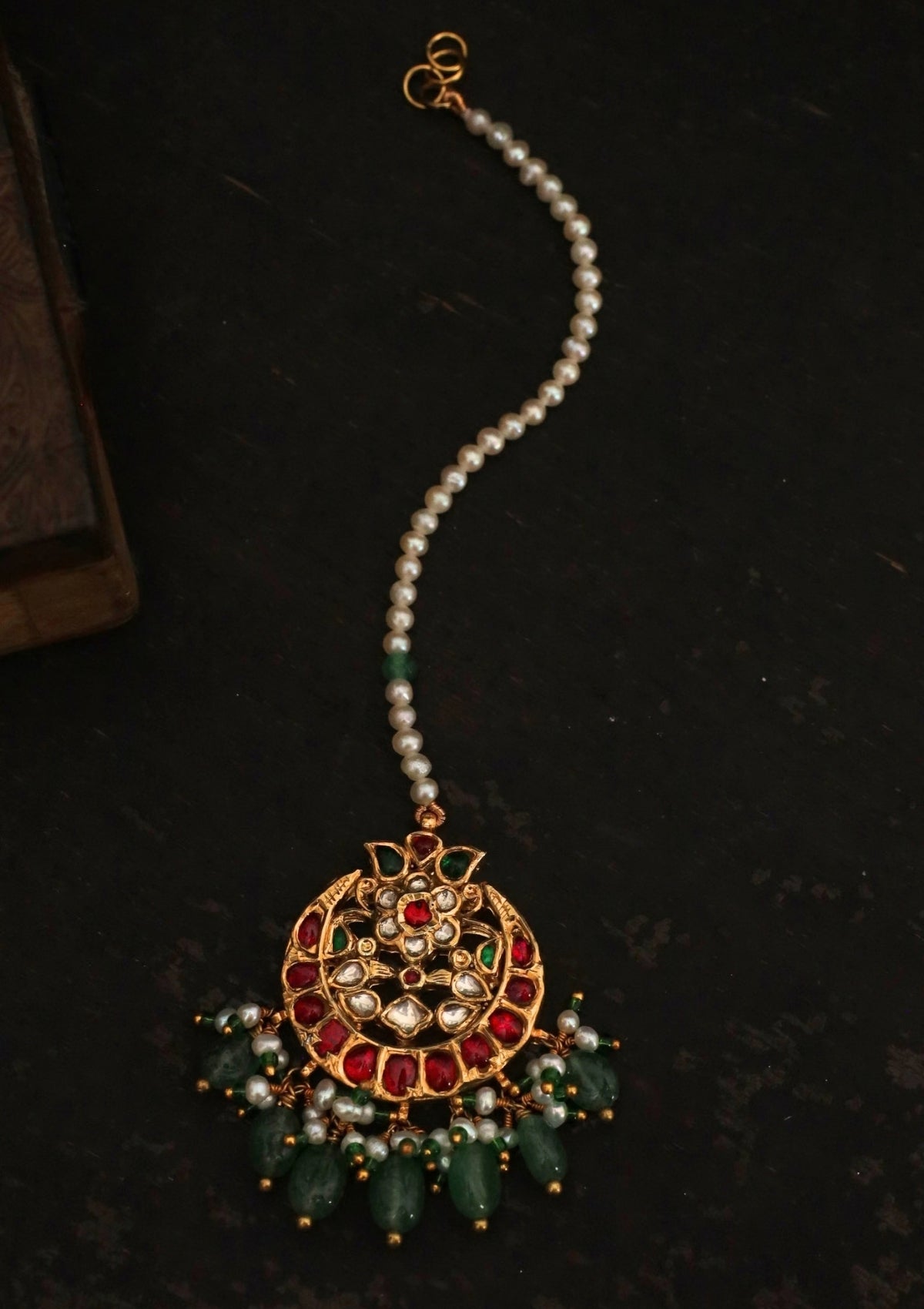 Nazaara Silver Maang Tikka