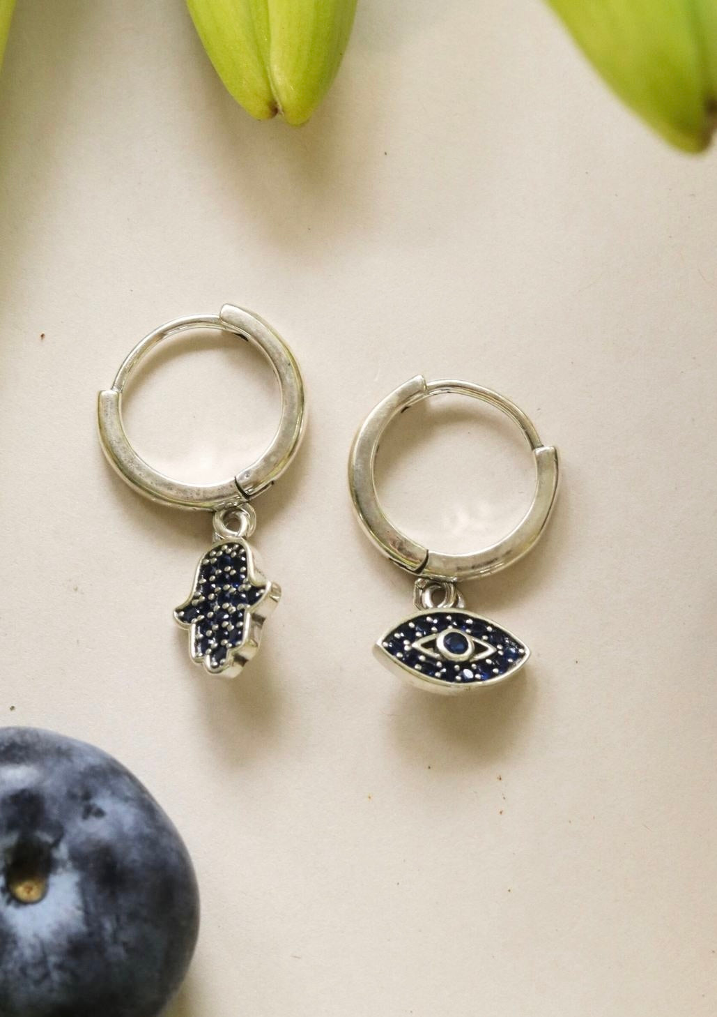 Mis Matched Nazar Earrings