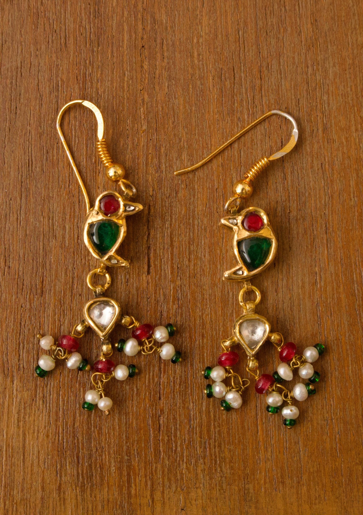 Parakeet Silver Earrings