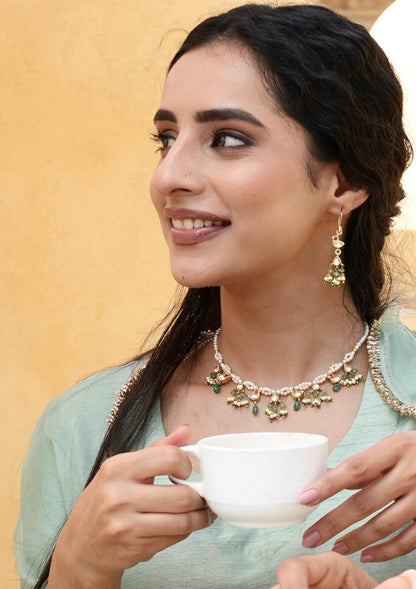 Chanchal Myna Silver Necklace