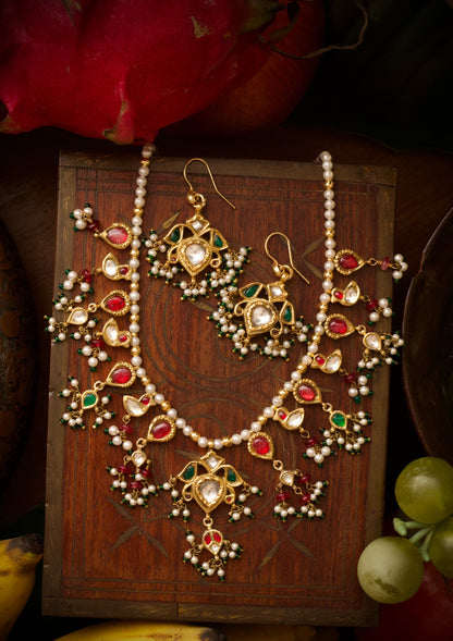 Mayuri Myna Silver Necklace