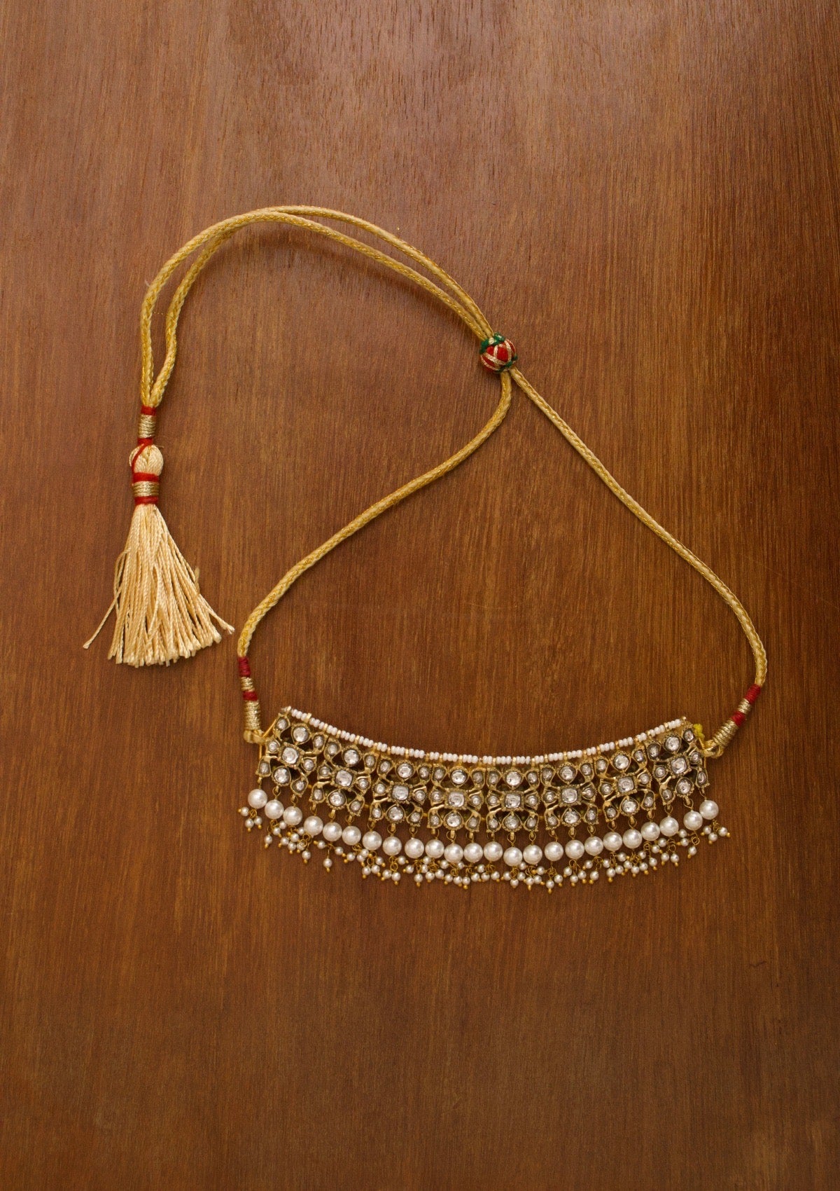 Jodha Silver Choker Necklace