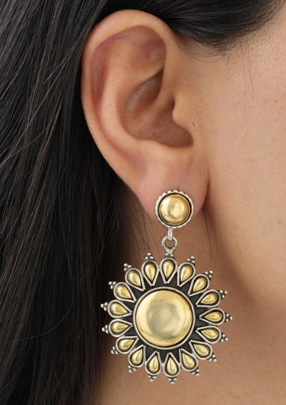 Dahlia Gold-Plated Earrings