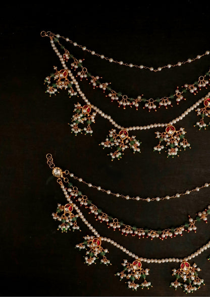 Leher Silver Ear Chain