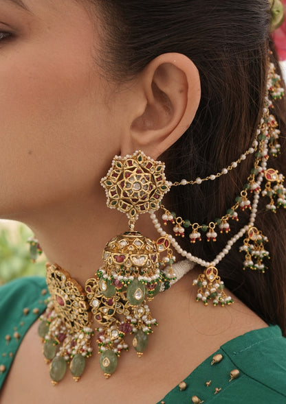 Leher Silver Ear Chain