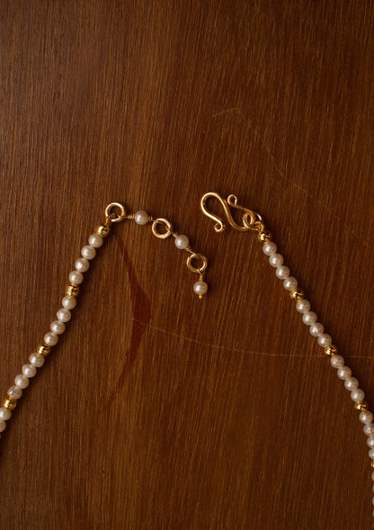 Mayuri Myna Silver Necklace