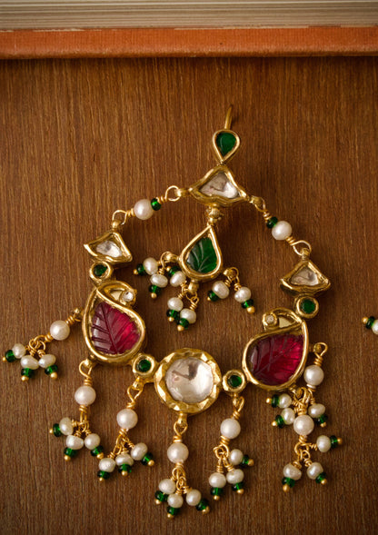 Noor-e-baag Silver Earrings