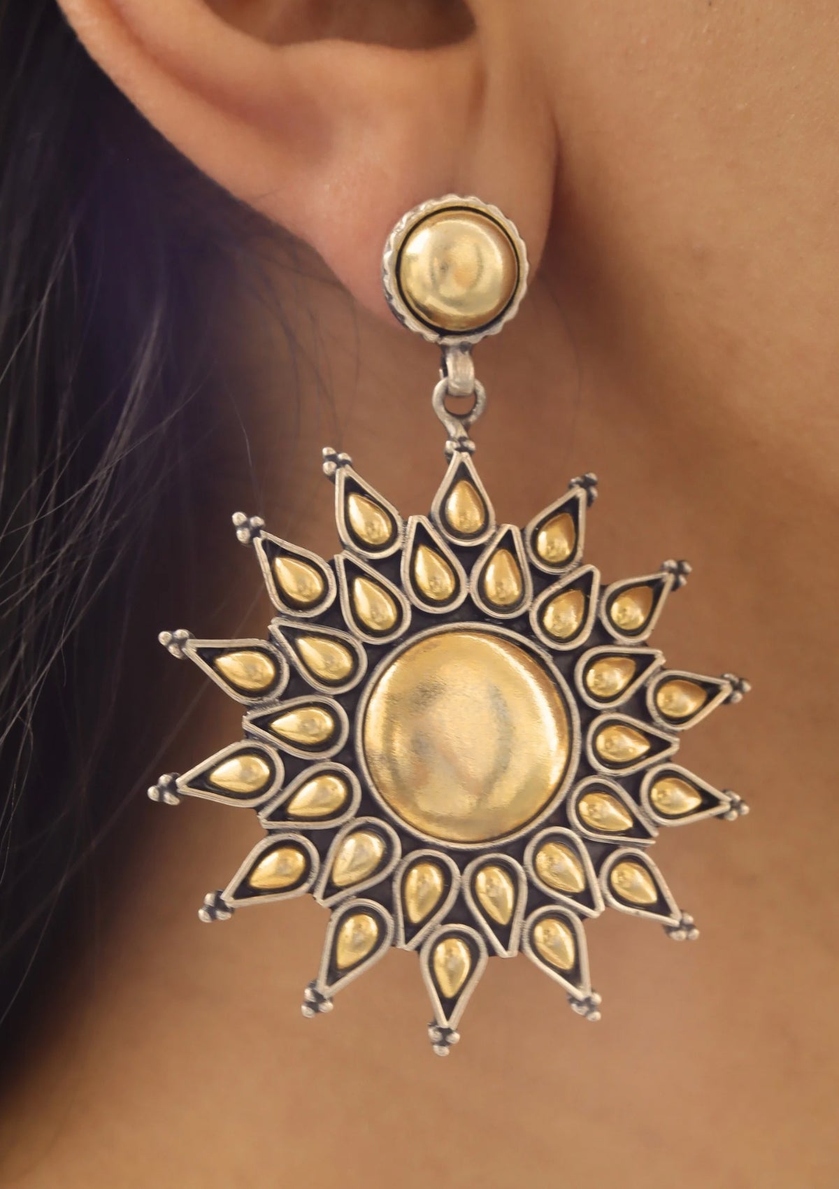 Surya Gold-Plated Earrings