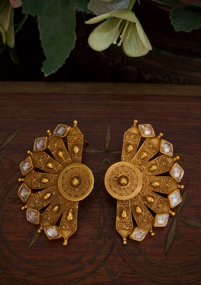 Kesari Gold-Plated Earrings