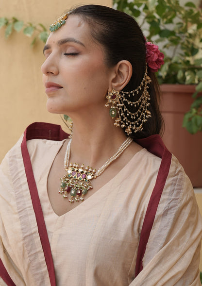 Seher Silver Ear Chain