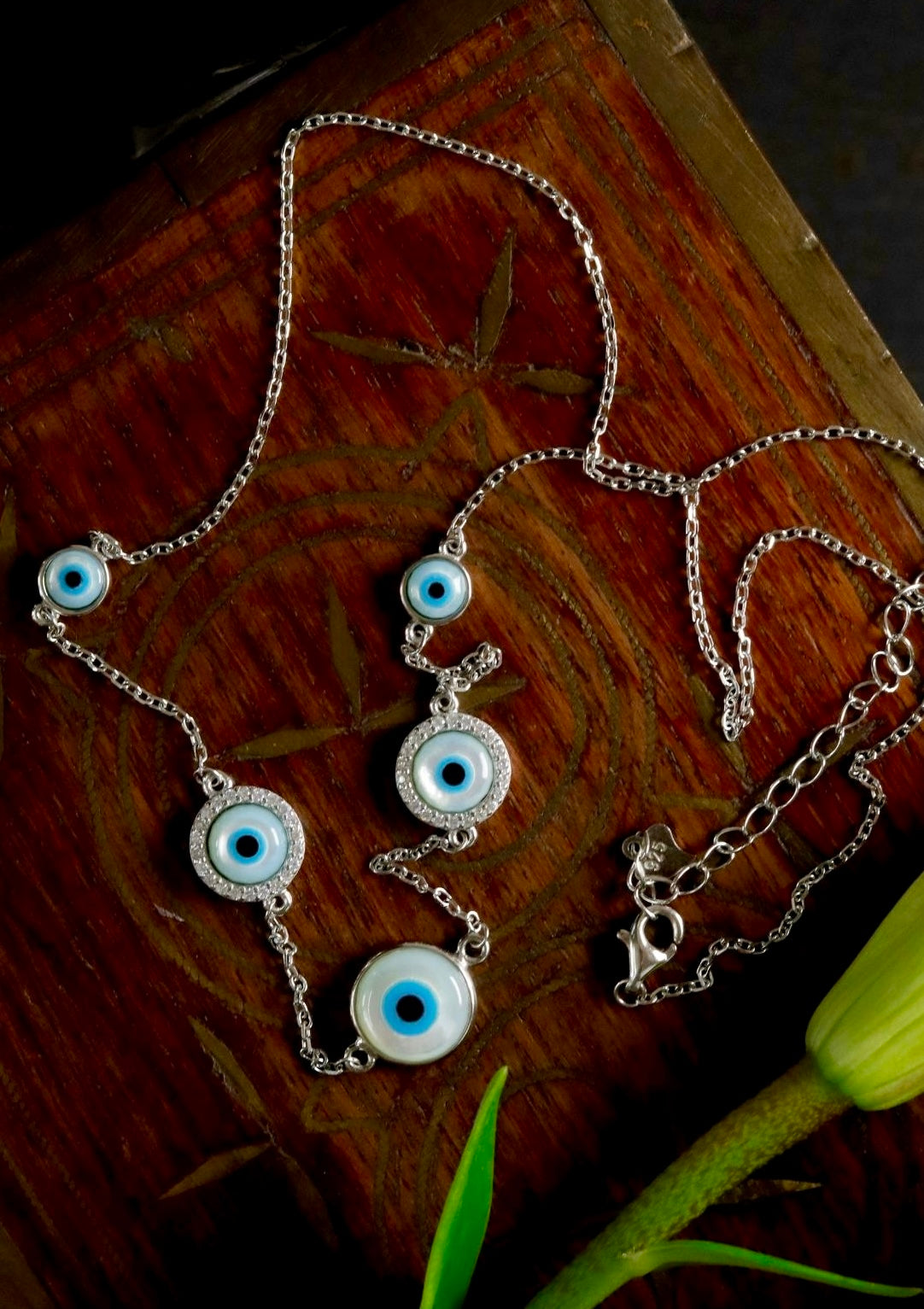 Dia Evil Eye Necklace