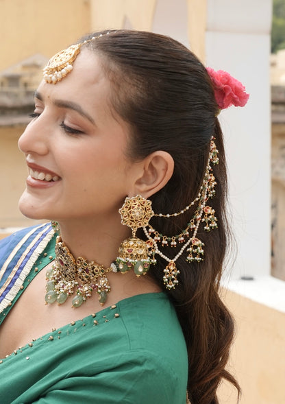 Leher Silver Ear Chain