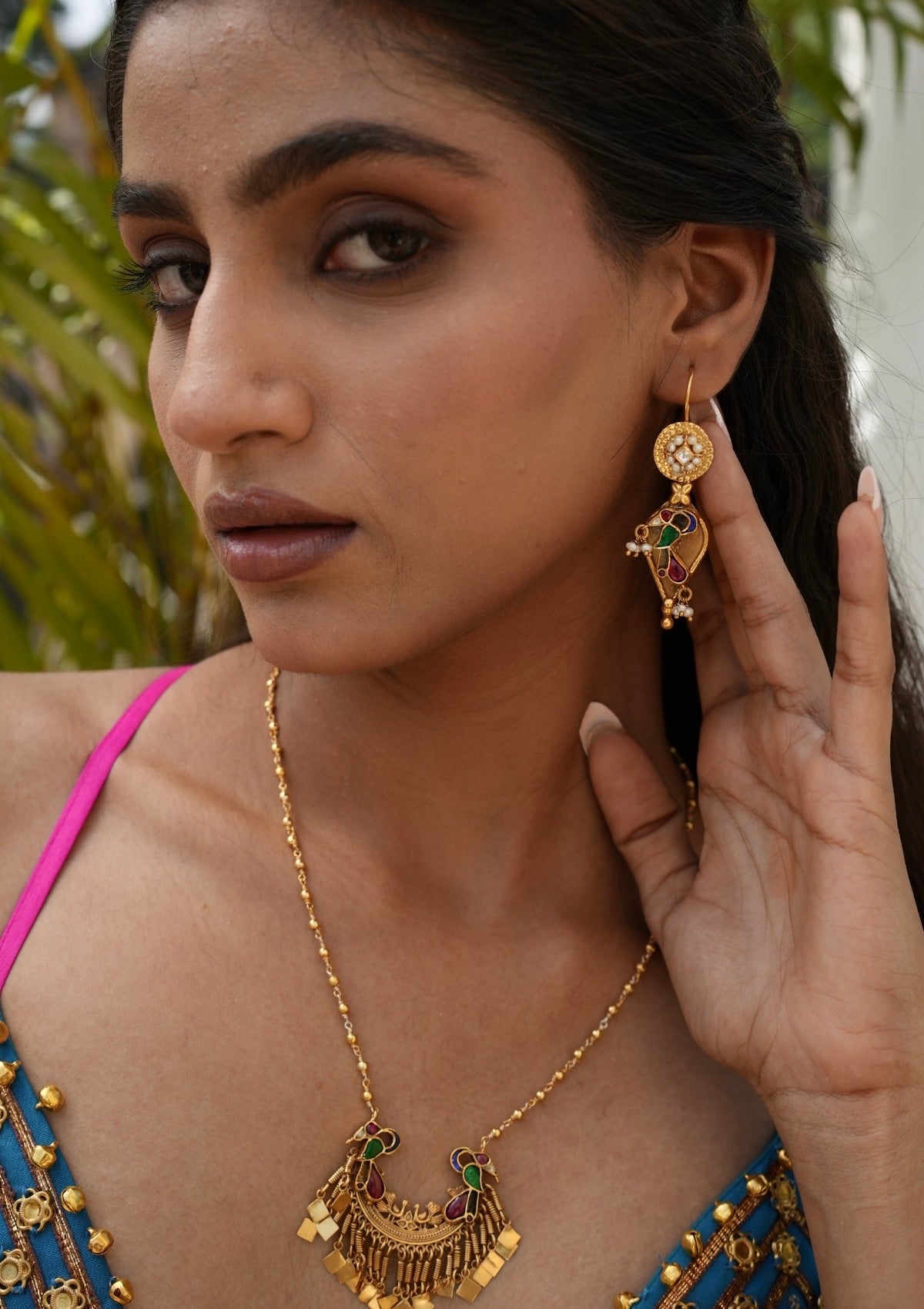 Morni-e-Baag Silver Earrings