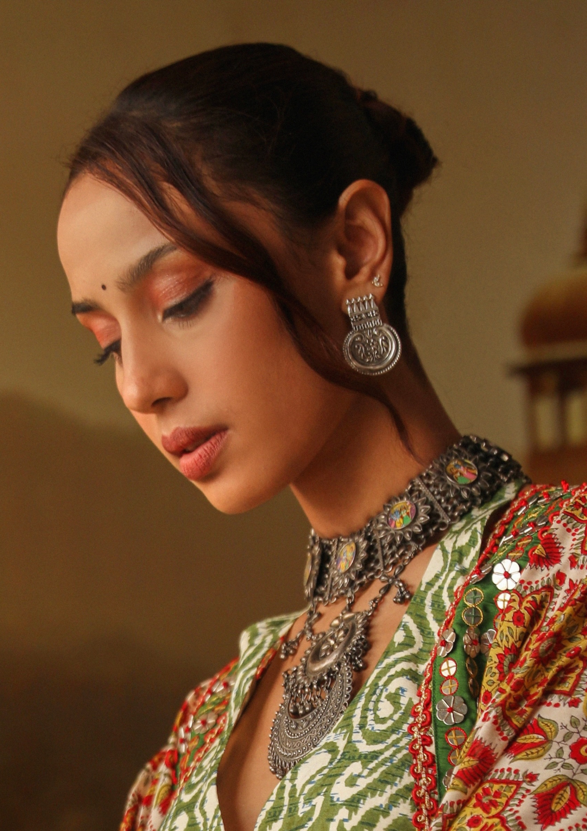 Aabha Silver Earrings