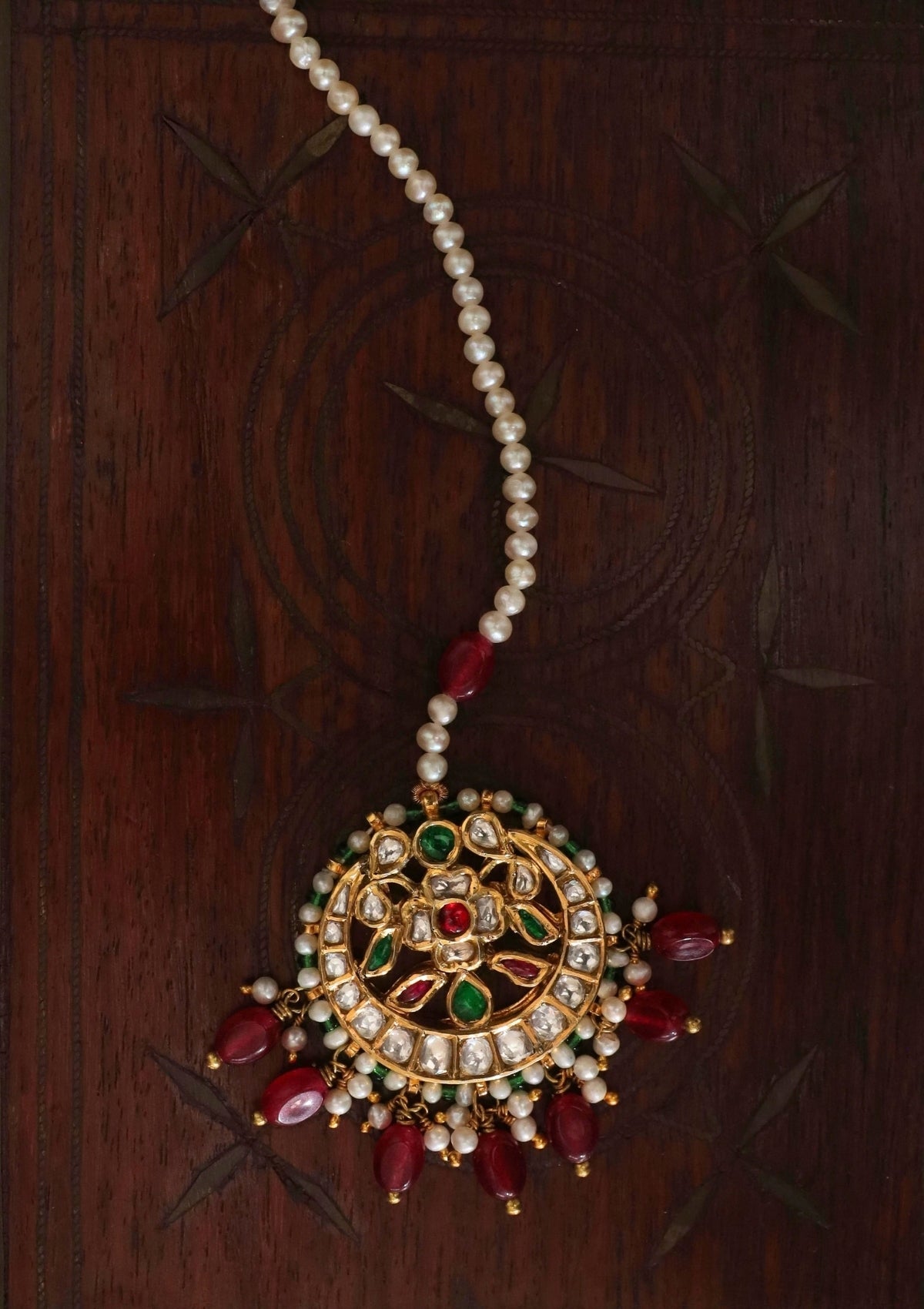 Gulzaar Silver Maang Tikka
