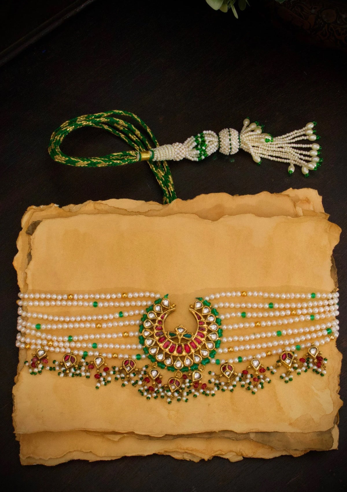 Roshni-E-Chand Silver Choker