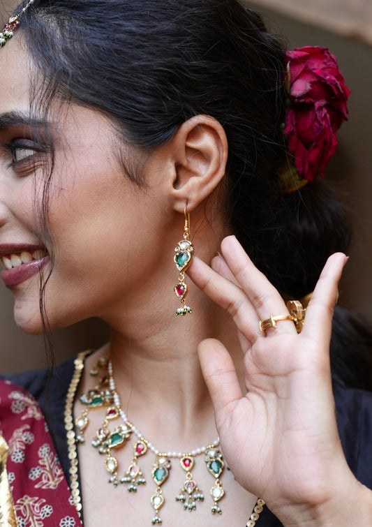 Meera-E-Diya Silver Earrings