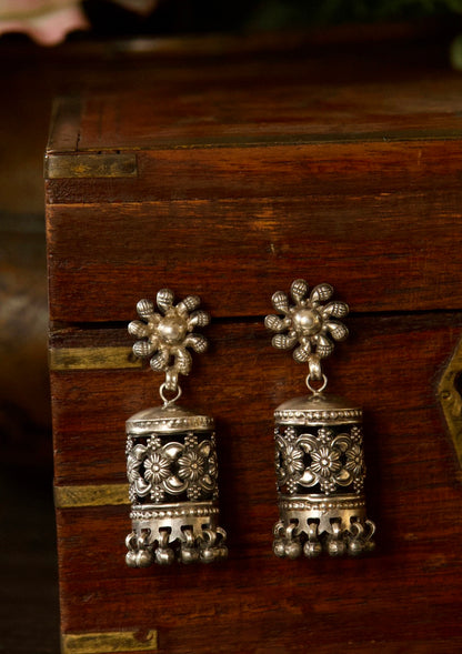 Suman Silver Earrings