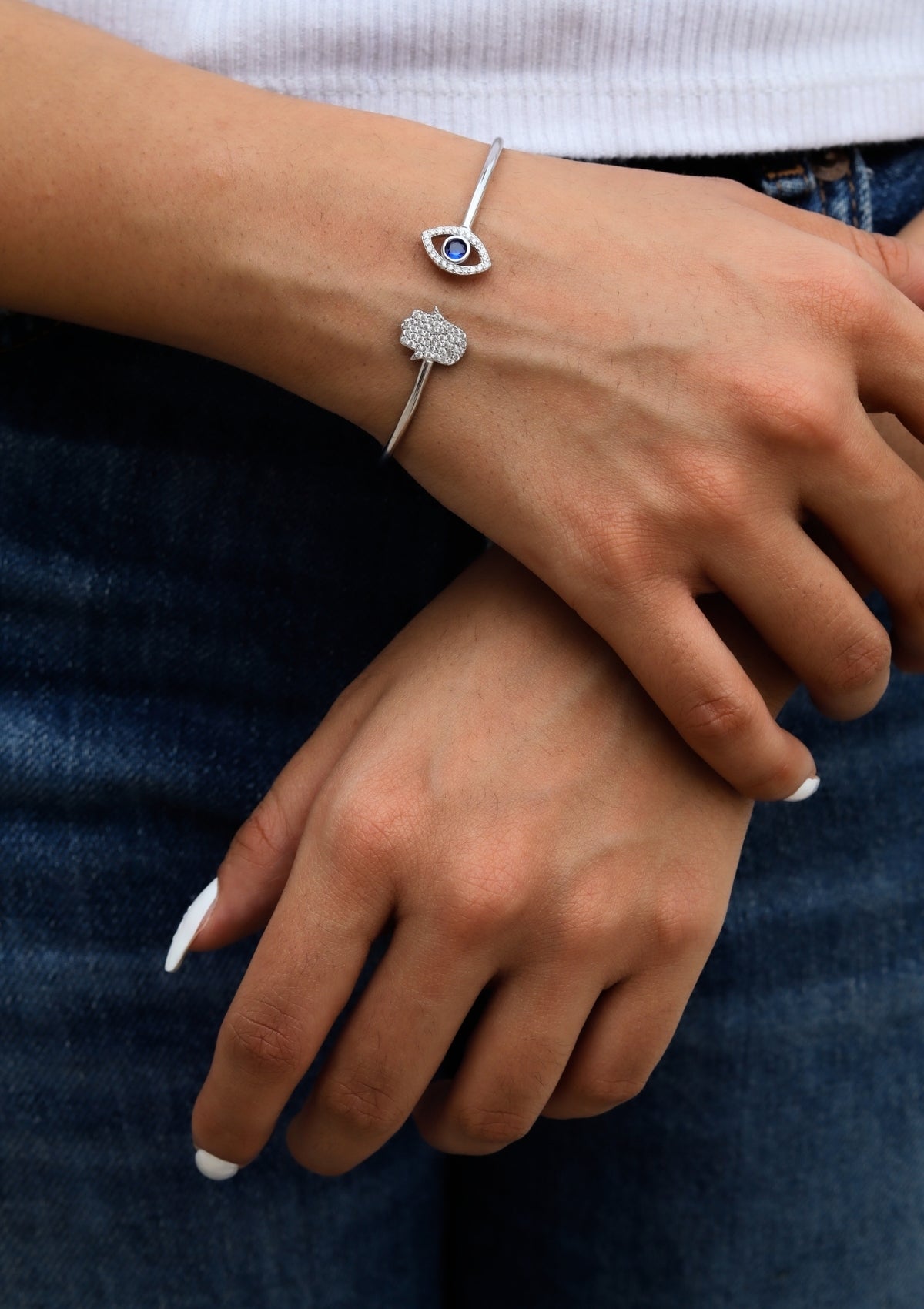 Harmony Silver Bangle