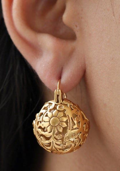 Gul-e-Rana Gold-Plated Earrings