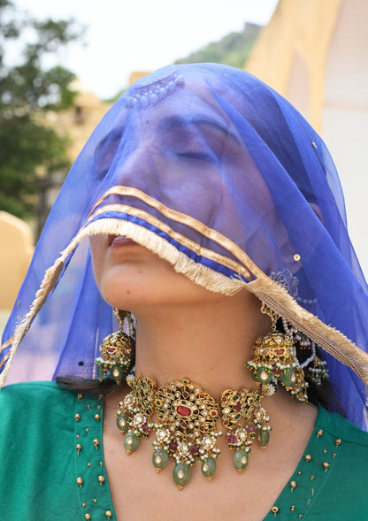 Gulnaar Silver Choker Necklace