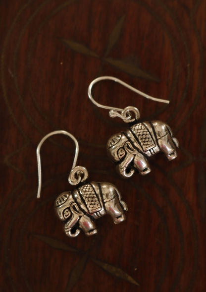Gajanana Silver Earrings