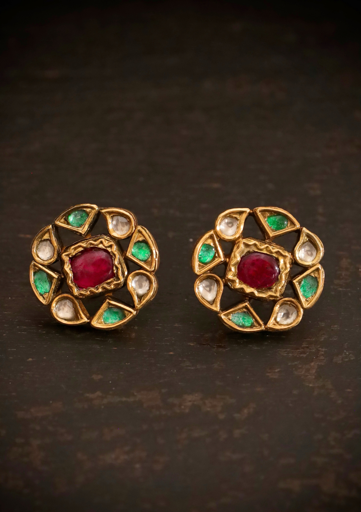 Padmini Silver Stud Earrings