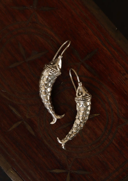 Matsya Silver Earrings