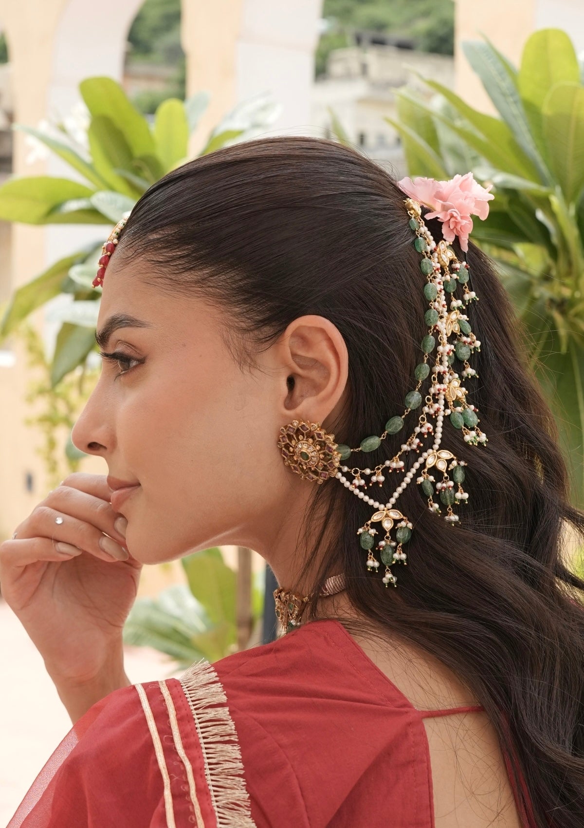 Har Gul Silver Ear Chain
