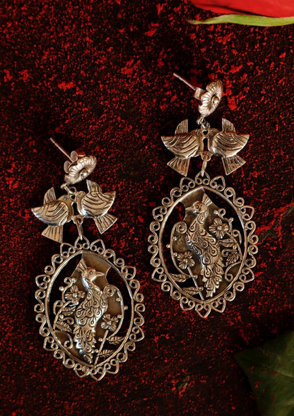Mayura Silver Earrings